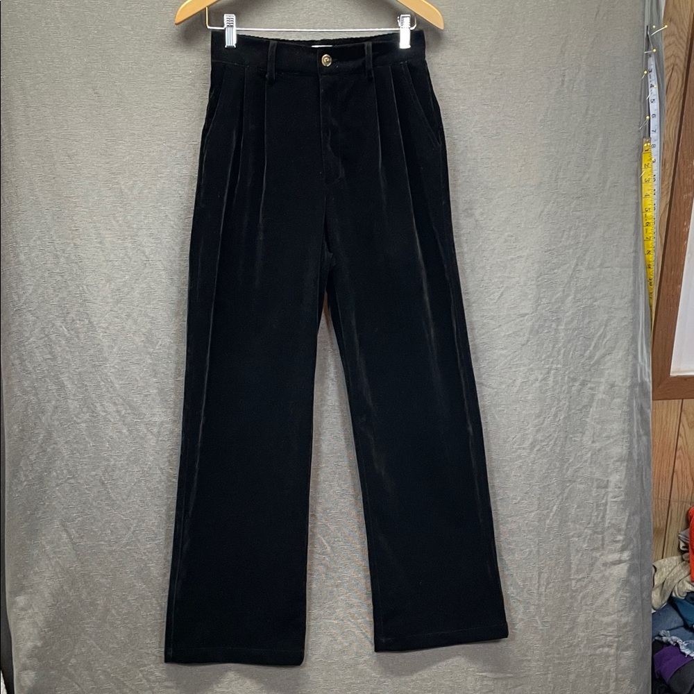 RIHOAS Elegant Black Women's Velvet Pantsuit